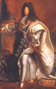 Portrait de Louis XIVL en costume de sacre a été réalisé en 1701 par le peintre français Hyacinthe